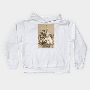 Nothing Could Be Done About It by Francisco Goya Kids Hoodie